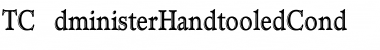 Download TCAdministerHandtooledCond Font