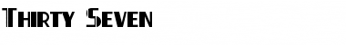 Download Thirty-Seven Font