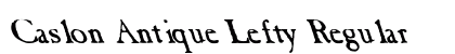Caslon Antique Lefty Regular preview
