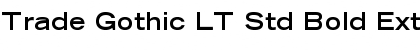 Trade Gothic LT Std Font