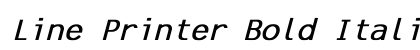 Line Printer Bold Italic Preview