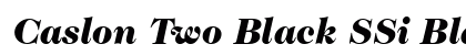 Caslon Two Black SSi Black Italic Preview