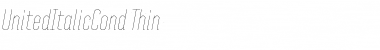 Download United Italic Cond Font