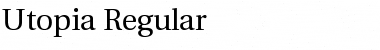 Utopia Regular Font