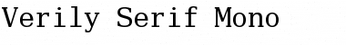 Download Verily Serif Mono Font