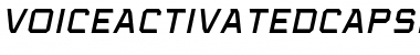 Download Voice Activated Caps BB Font