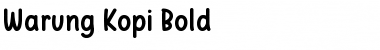 Warung Kopi Bold Font