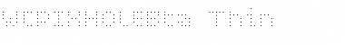 WC PIXHOLE Thin Bta Regular Font