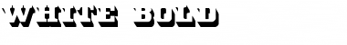 White Bold Font