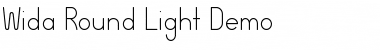 Wida Round Light Demo Regular Font