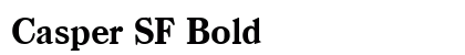 Casper SF Bold preview
