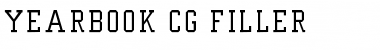 Yearbook CG Filler Regular Font