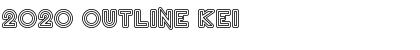 2020 Outline Kei Regular Font