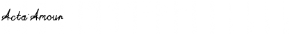 Acta:Amour Regular Font Acta:Amour Regular Font