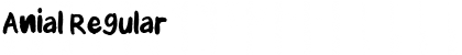 Anial Regular Font