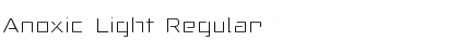 Anoxic Light Regular Font