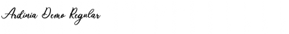 Ardinia Demo Regular Font