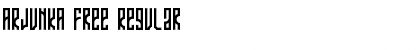 ARJUNKA Free Regular Font
