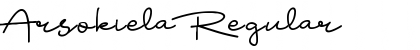 Arsokiela Regular Font