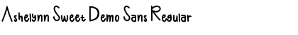 Ashelynn Sweet Demo Sans Regular Font