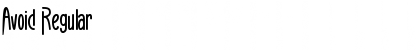 Avoid Regular Font