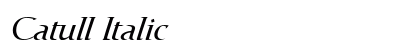 Catull Italic Preview