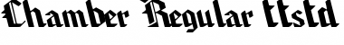 Chamber Regular Font