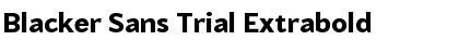 Download Blacker Sans Trial Font