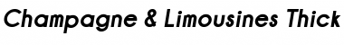 Download Champagne & Limousines Thick Font