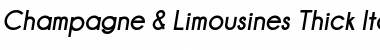 Download Champagne & Limousines Thick Font