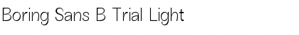 Boring Sans B Trial Light Font