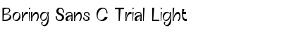 Boring Sans C Trial Light Font