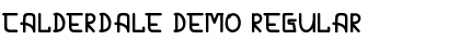 Download CALDERDALE DEMO Font
