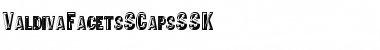 ValdivaFacetsSCapsSSK Regular Font