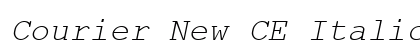 Courier New CE Italic Preview
