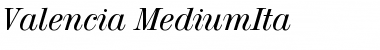 Download Valencia-MediumIta Font