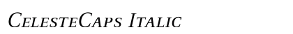 CelesteCaps Italic Preview