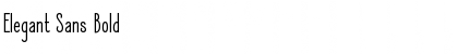 Elegant Sans Bold Font