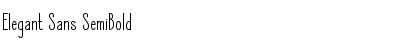 Elegant Sans SemiBold Font