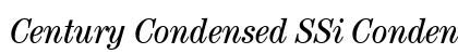 Century Condensed SSi Condensed Italic Preview