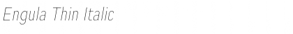 Engula Thin Italic Font
