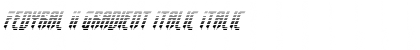 Download Fedyral II Gradient Italic Font
