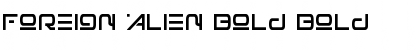 Foreign Alien Bold Bold Font