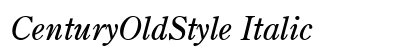 CenturyOldStyle Italic Preview