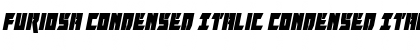 Furiosa Condensed Italic Condensed Italic Font