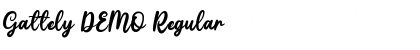 Gattely DEMO Regular Font Gattely DEMO Regular Font