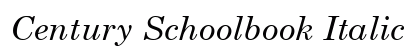 Century Schoolbook Italic preview