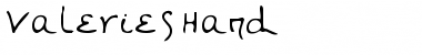 Download ValeriesHand Font