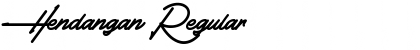 Hendangan Regular Font