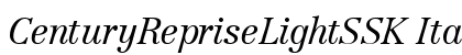 CenturyRepriseLightSSK Italic preview